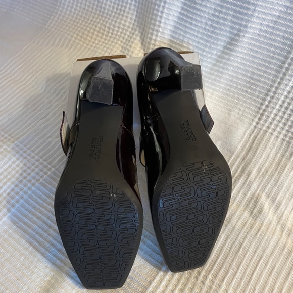 Red patent leather Franco Sarto heels - Picture 3 of 4